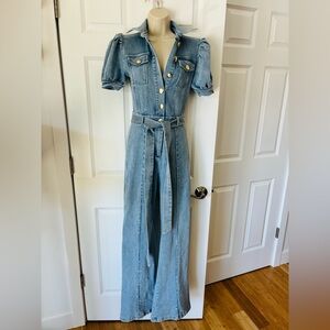 Stylish Light Blue Denim Jumpsuit
